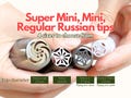 Mini Super Mini Russian Piping tips regular and other sizes buttercream flowers cake decorating nozzles cupcake bouquet