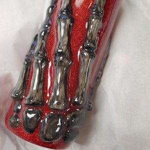 Skeleton Hand 3D Stainless Steel Tumbler