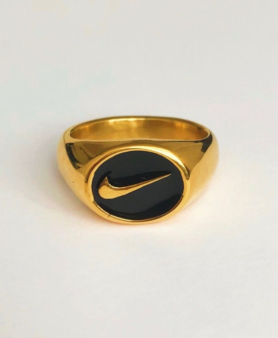 Oro y Nike Swoosh Anillo / Navidad San Etsy