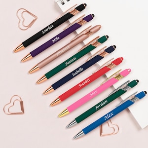 Bolígrafo personalizado, regalo de Navidad, bolígrafos grabados a medida, regalo para él o ella, compañeros de trabajo, mamá y amigos, cumpleaños de niños, profesores y alumnos.