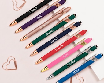 Personalised Pen Christmas Gift, Custom Engraved Pens, Gift for Him or Her, Colleagues, mum and Friends，kids birthday, teacher and students