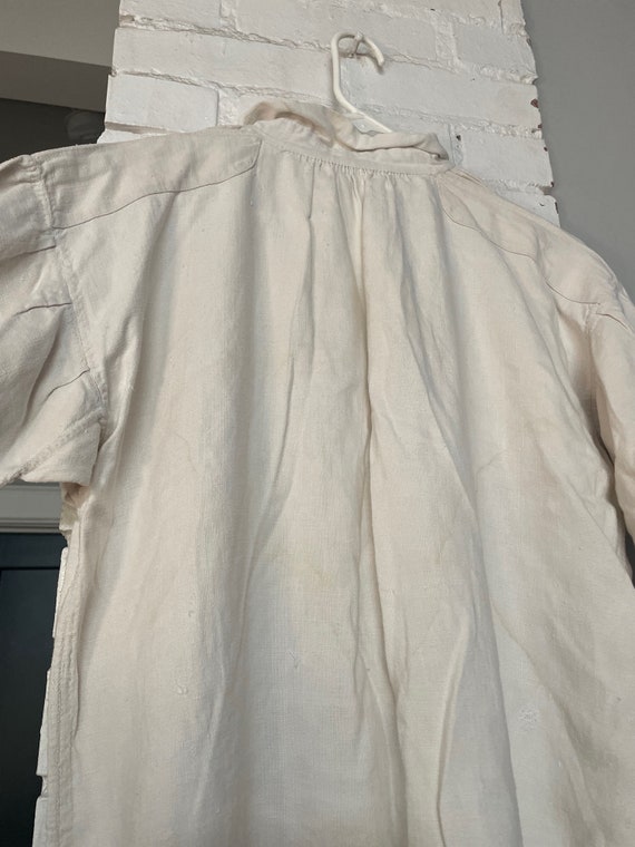 Antique Vintage French Linen blouse - image 5