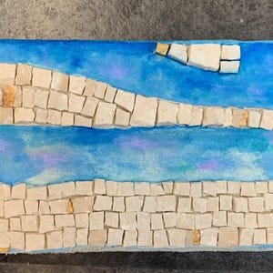 Seaside stone mosaic