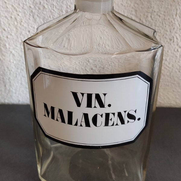 VINTAGE Apothekerglas Vin.Malacens. Sammelglas 70er