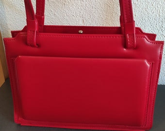 Bolso VINTAGE bolso de noche rojo años 70