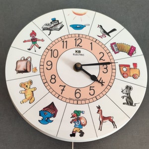 VINTAGE KB Orologio da parete elettrico con carillon svizzero Reuge Brother vieni a ballare con me - anni &#39;60