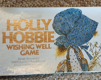 VINTAGE Holly Hobbie Wishing Well Game Englische Version 1970