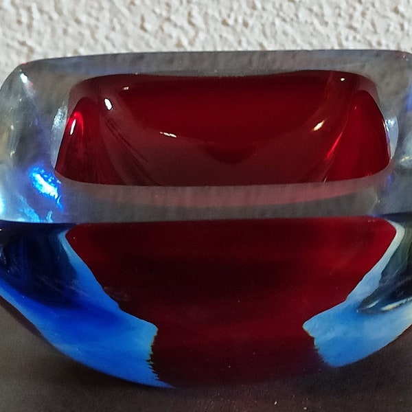 VINTAGE ashtray bowl Murano glass 70s