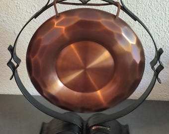 Gong da tavolo vintage, ciotola tibetana per meditazione, rame e ferro