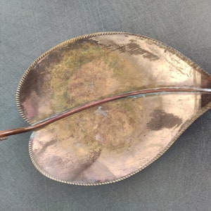 VINTAGE Grasoli leaf bowl Marked
