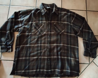 Heren shirt wollen shirt Vintage SASSON XXL