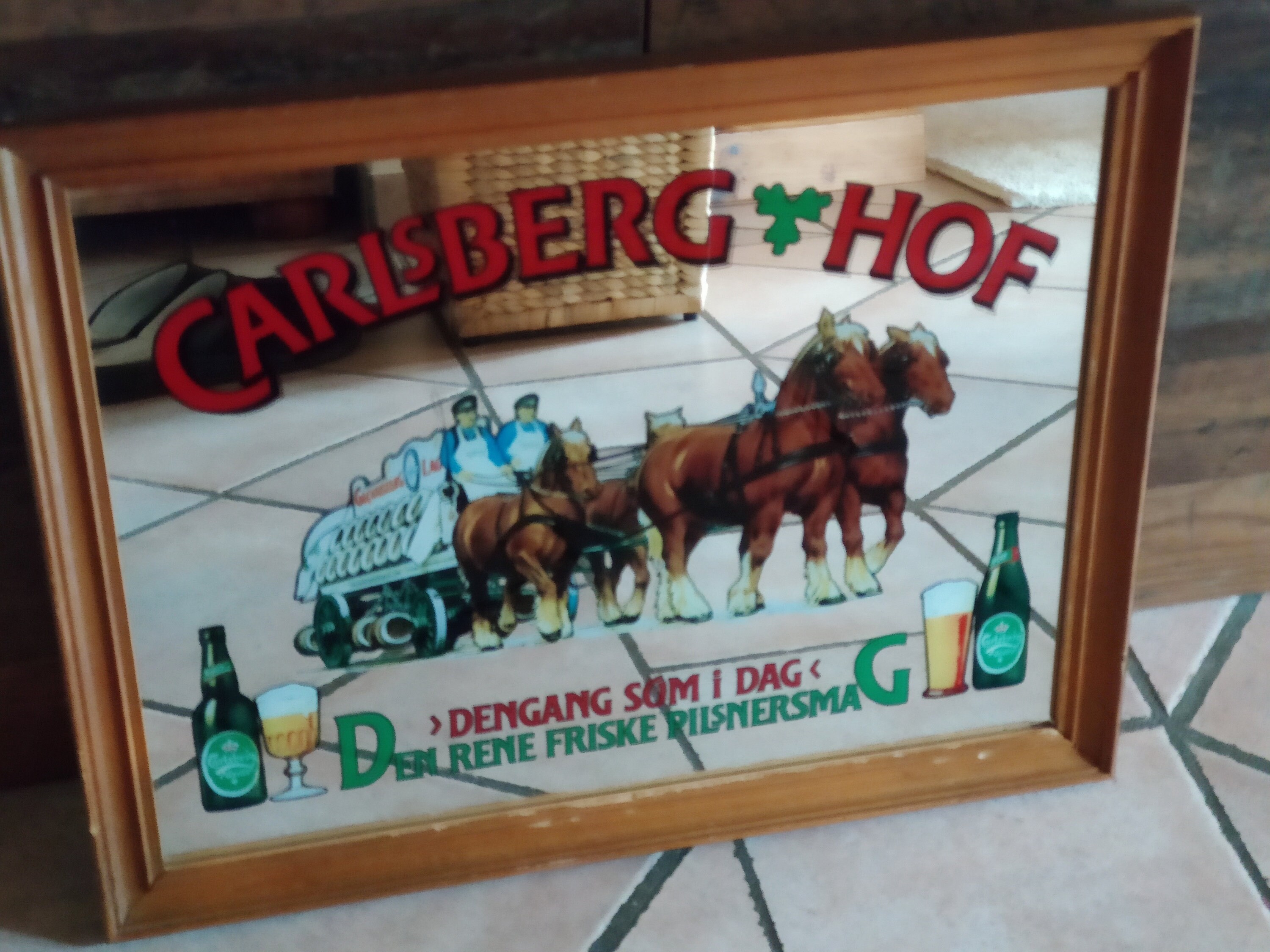 VINTAGE Carlsberg Hof Advertising Mirror Made in England 70/80s - Etsy