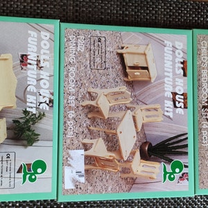 Dolls House Furniture Kit F201 - F202 - F204