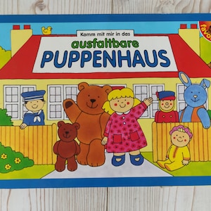 Poppenhuis, opvouwbaar, vintage, jaren &#39;70, poppen, huis, speelgoed,