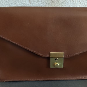 Ledertasche Clutch Herrentasche Echtleder Vintage 80er
