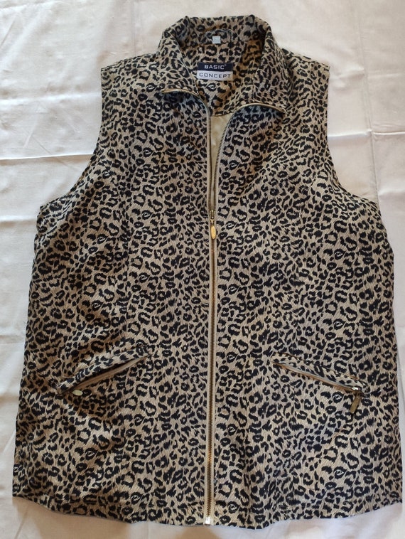 Basic Concept Leopard Print Cotton/Polyester Size… - image 1