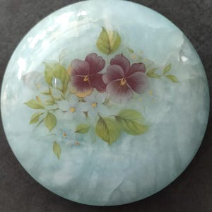 Vintage-Schmuckkästchen aus echtem handgeschnitztem Alabaster