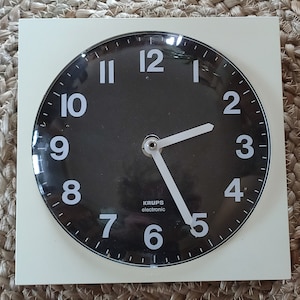VINTAGE Krups Germania orologio da parete orologio da cucina retro collezionista raro anni &#39;70
