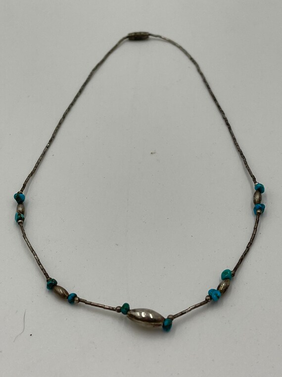 Sterling and Turquoise Necklace - image 8