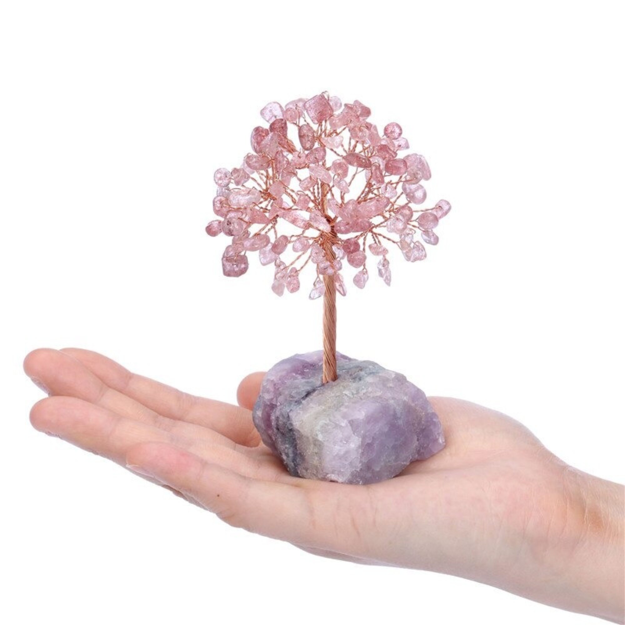 Mini Arbre Cristal Améthyste Quartz Pour Décor