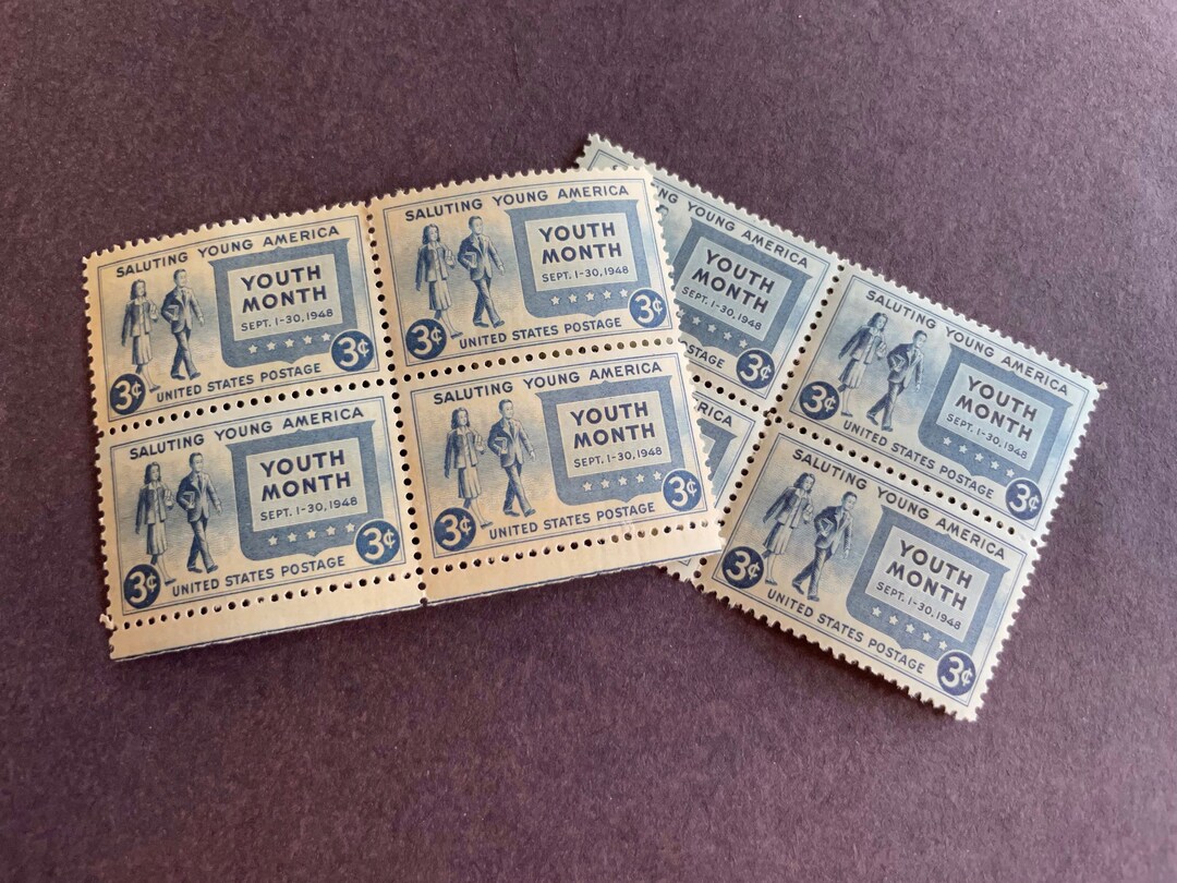 Salute to Youth Stamps, Scott 965, Issued 1948, Face Value 3 Cents