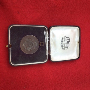 Royal Army Services 1920 Boxed Station Football Cup Runners Up Medal