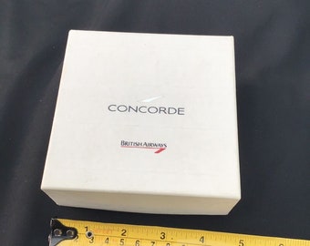 Vintage 90’s concorde british airways collectable valuables travel box. Used.