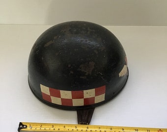 Preloved WW2 Dispatch Reiter Helm Verziert mit Matchless Motorrad Emblem