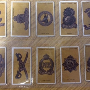 18 Off Military  &#39;Colonial & Indian Army Badges A Series Of 25&#39; Cards