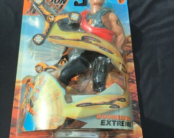 Vintage Rare 1999 Boomerang Extreme 12” Action Man Figure. New In Box