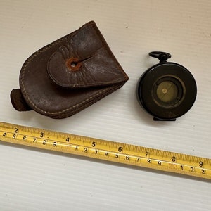 Vintage Shorts Mason Ltd London Magnapole Compass In Leather Case Officer In HLI image 1