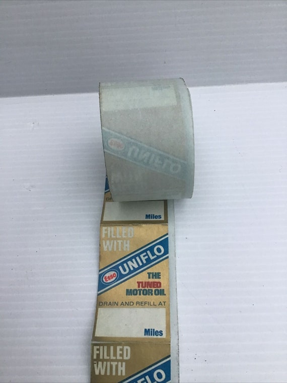 Vintage Original Esso Uniflo Oil Change Reel of Approx 100