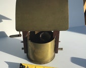 Vintage Ww1 Trench Art Brass Water Well Made From An Empty Shell With Water Pail