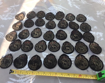 Ww2 Era Civil Defence Badges 34 Off Varying Condition