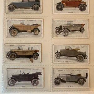 Moto Cars Lambert & Butler Cigarette Cards - 12 carte varie