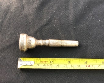 Vintage Nickel Silver Heavyweight Brass Instrument Mouthpiece. C1 - 1/2