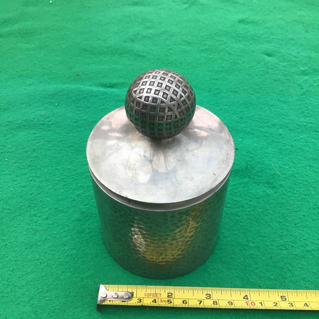 Vintage Early 20th Century Unusual Novelty Hammered Pewter Trinket