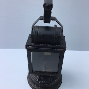 Vintage Unusual Original 1920’s French SNCF Metal Railway Lantern