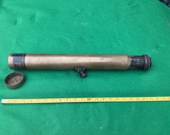 Vintage  Ww1 Dated 1917 Maker Marked Large Telescopic Gunsight.  Stelescope X 8.