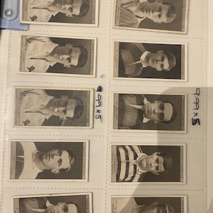 Famous Rugby Players Series - Ogdens Cigarette Cards - 10 Assorted Cards