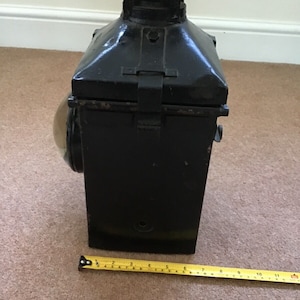 Vintage Large Metal British Rail Midlands Railway Lamp