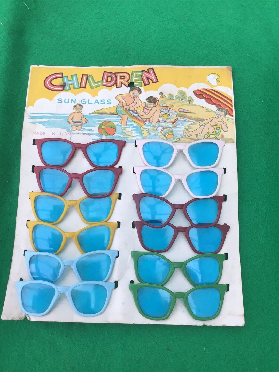Vintage 1960S Children Sunglasses Card Shop Display. 12 in Etsy
