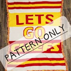 Chiefs Crochet Blanket Pattern | PDF PATTERN