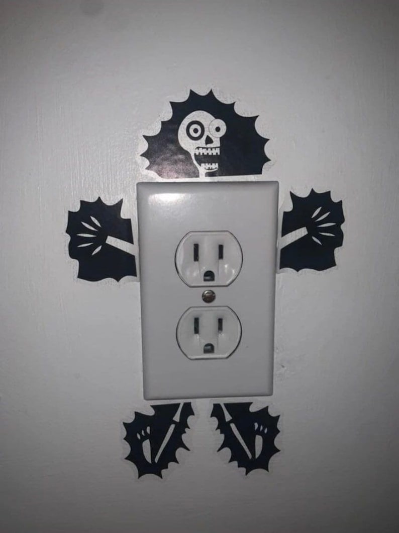 Electric Shock Light Switch Decal Etsy
