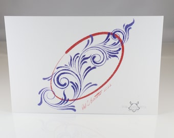 Acanthus Design Postcard - 3