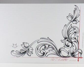 Acanthus Design Postcard - 4