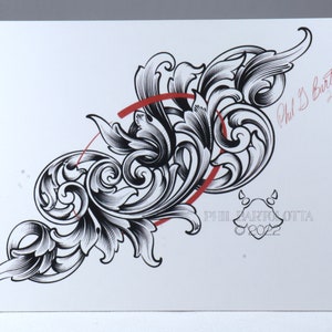 Acanthus Design Postcard - 1