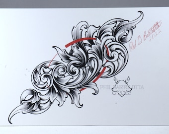 Acanthus Design Postcard - 1