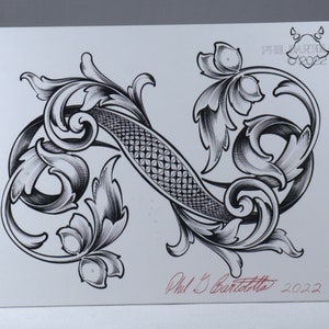 Acanthus Design Postcard - 2