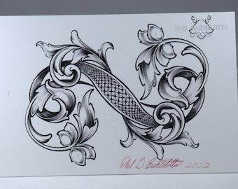 Acanthus Design Postcard - 2